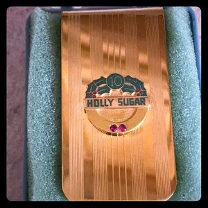 🔴🔴SOLD🔴🔴RUBY & 12K GOLD FILLED MONEY CLIP